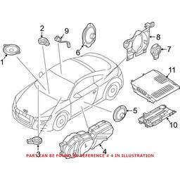 Audi Speaker - Front Passenger Side 8S0035298